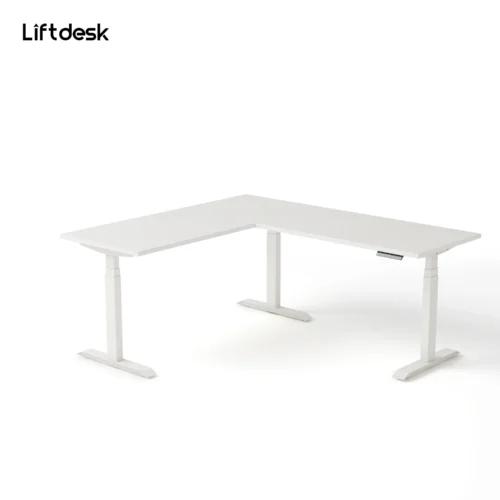 Sendi E L-shaped Standing Desk white