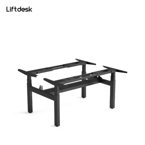 black desk frame 2 person