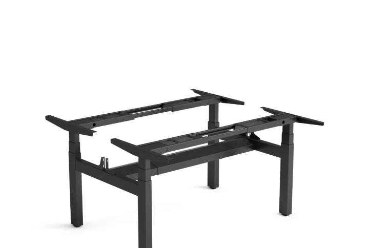 black desk frame 2 person