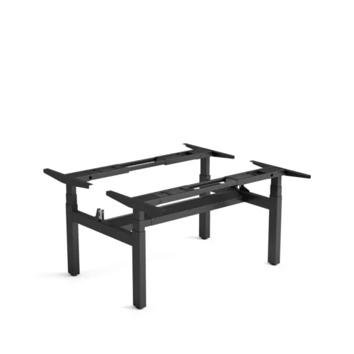 black desk frame 2 person