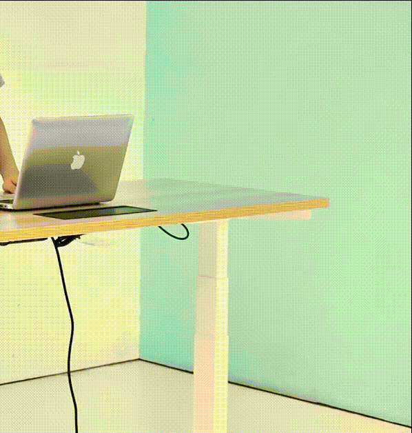 desk frame lower down gif