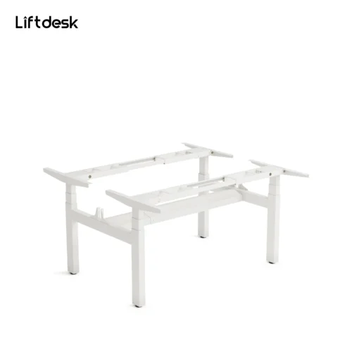 white desk frame 2 person