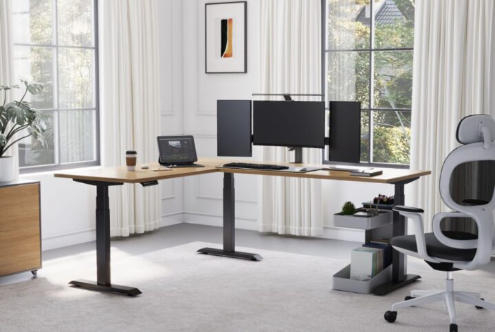 Sendi e l shaped standing desk