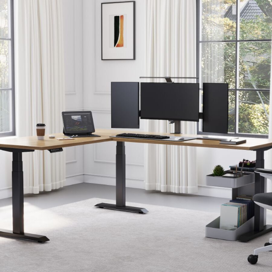 Sendi e l shaped standing desk