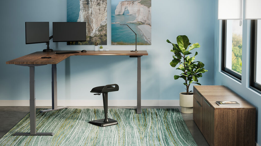 Vari L-Shape Electric Standing Desk 